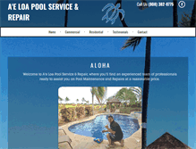 Tablet Screenshot of aeloapoolservice.com